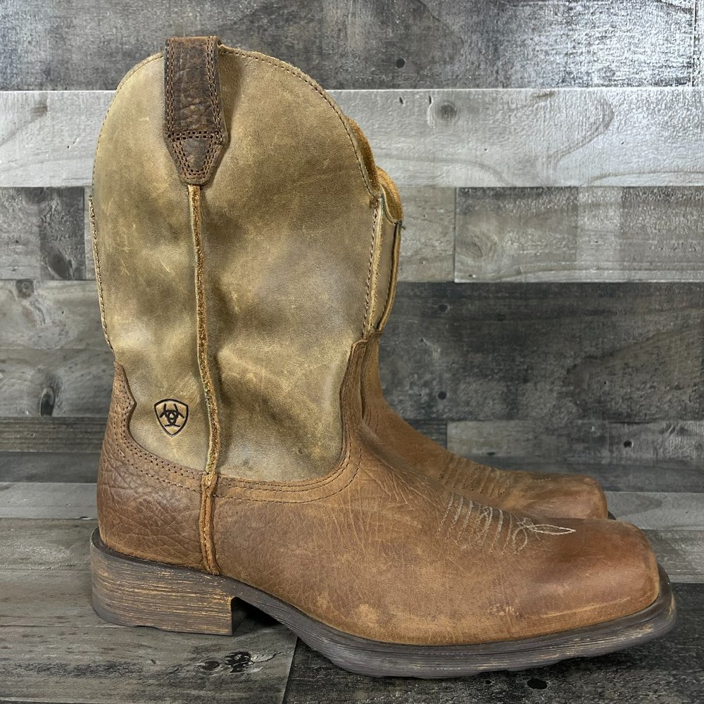 Ariat Rambler Mens 9.5 Earth Brown Western Cowboy Boots 10002317 - Picture 2 of 11